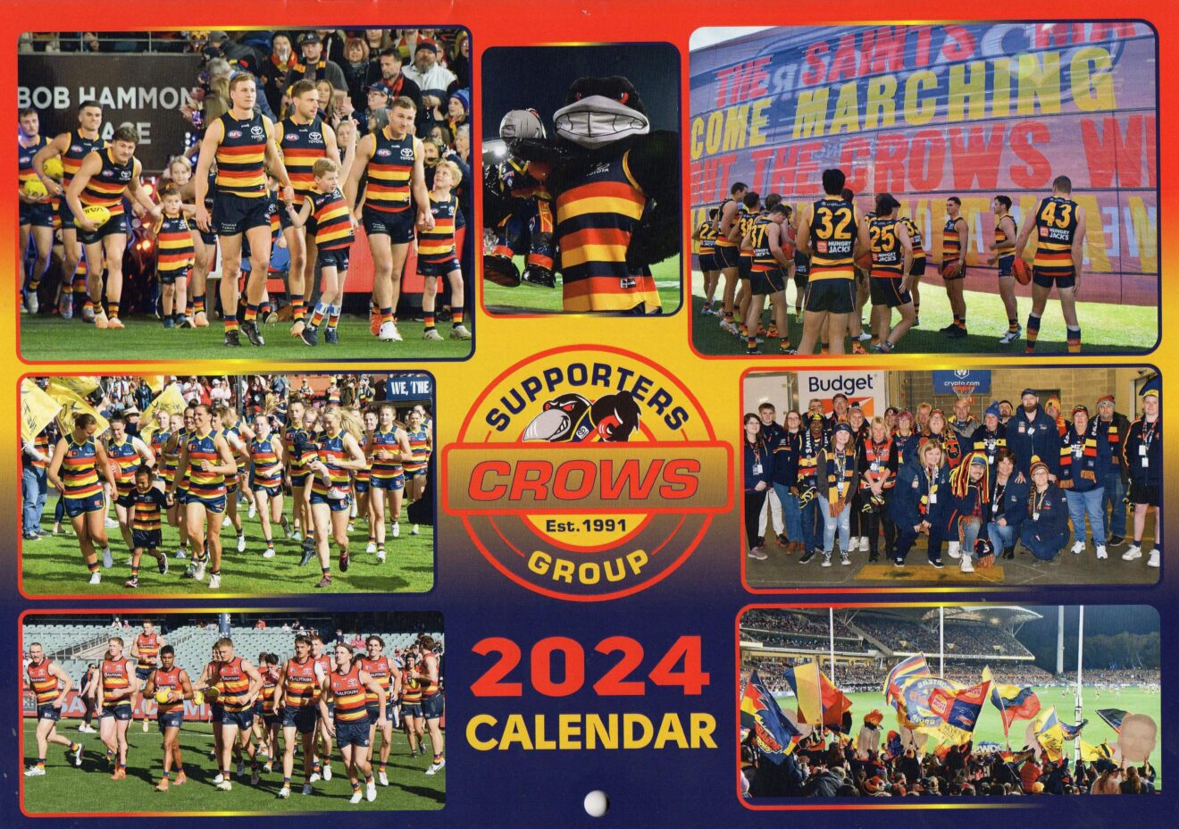 Crows Supporter Group 2024 Calendar Adelaide Crows Supporters Group